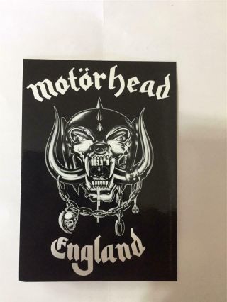 Official Licensed - Motorhead - England Sticker Lemmy Metal Punk
