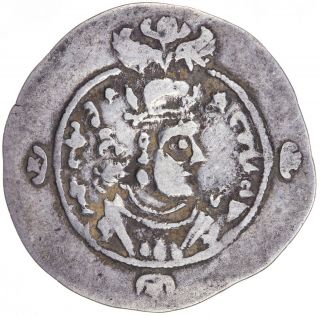 Sasanian Kings Yazdegird Iii 632 - 651 Ar Drachm Sk Year 10 Zeno 258123