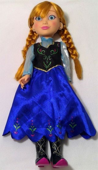 Anna Disney Jakks Pacific Frozen Princess And Me 19 " Doll Dress Toy Q14