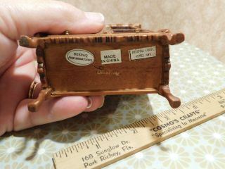 Dollhouse Miniature Victorian Bespaq oak Wardrobe Armoire 1:12 scale 3