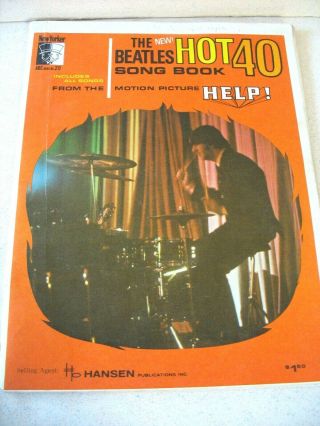 1965 The Beatles Hot 40 Song Book All Songs From Movie Help