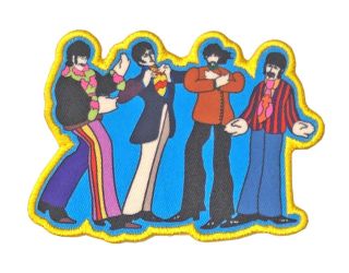 The Beatles Patch Yellow Submarine Sub Band Official Embroidered Iron On One