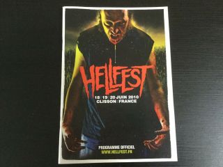 Hellfest 2010 Official Program Heavy Metal Festival