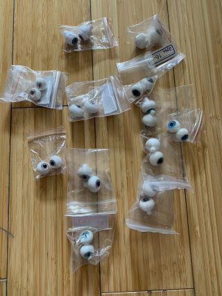 Assorted Glass And Acrylic Bjd Eyes 14mm 16mm