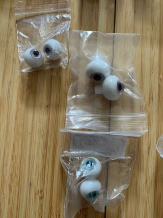 Assorted Glass And Acrylic Bjd Eyes 14mm 16mm 2