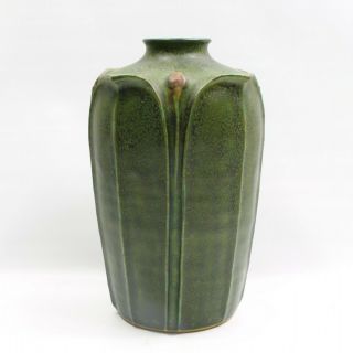 The Arts and Clay Co.  Grueby Design Pottery Matte Green Vase Crafts Jeremick 2