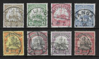 German East Africa 1905 Complete Set Of 8 Stamps Michel 22 - 29 Cv €200