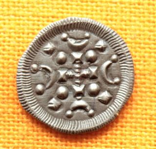 Medieval Silver Coin - Arpad Dynasty - Ii.  Bela Sigla Denar,  12.  Century