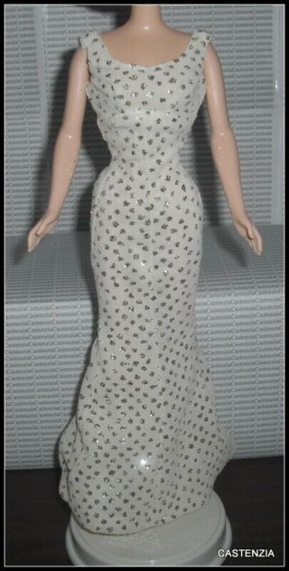 Dress Only Doll Marilyn Monroe Cream Sparkle Evening Gown Clothing Accessory