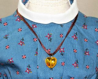 American Girl Kirsten Amber Heart Necklace Only From Meet Outfit