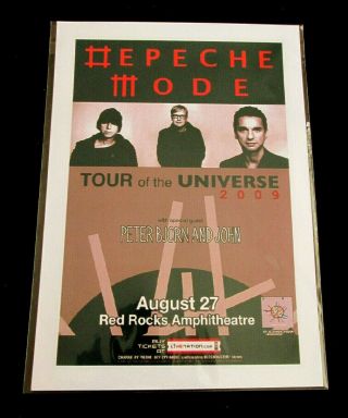 Depeche Mode : Tour Of The Universe 2009 : A4 Glossy Repo Poster