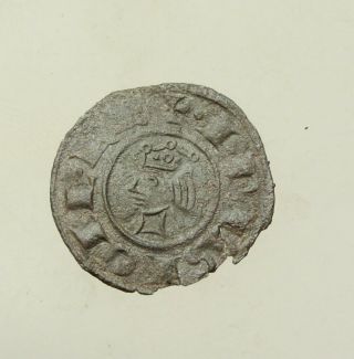 Italy,  Kingdom Of Sicily.  Frederick Ii.  1197 - 1250.  Bi Denaro 19 Mm,  0.  6g.  Cross