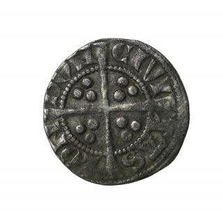 Great Britain Edward I 1272 - 1307 AD Silver Penny Long Cross London S.  1392 2