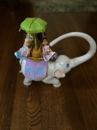 Barbie Island Princess Tika Elephant & 2 Princess Dolls Twirl And Spins