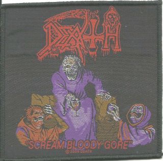 Death Scream Bloody Gore 2009 - Woven Sew On Patch Official Merchandise