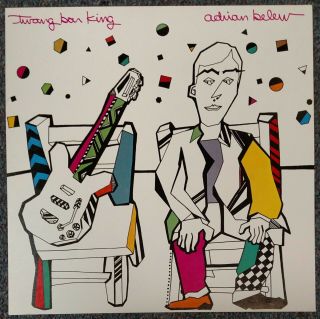 Adrian Belew Twang Bar King 1983 Cardboard Promo Poster Flat King Crimson
