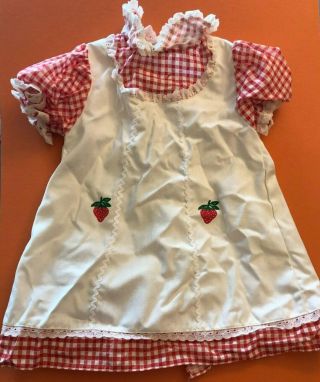 1981 Ideal Patti Playpal Doll Strawberry & Gingham Dress 36 Inch