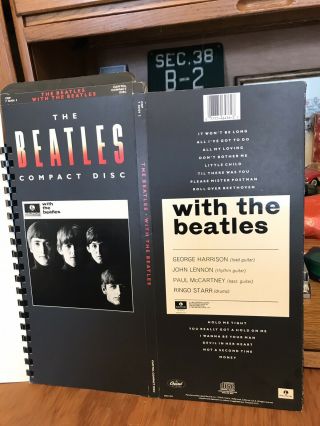 1 OF A KIND FIND 14 ALL DIFFERENT BEATLE CD BOXES,  UNFOLDED & BOUND INTO BOOK 3