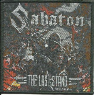 Sabaton The Last Stand 2016 - Woven Sew On Patch - Official Merchandise