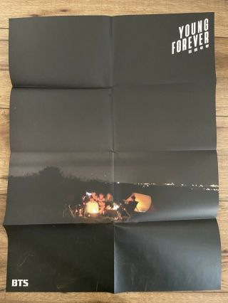 Bts Hyyh Young Forever Night Version Official Album Poster Folded
