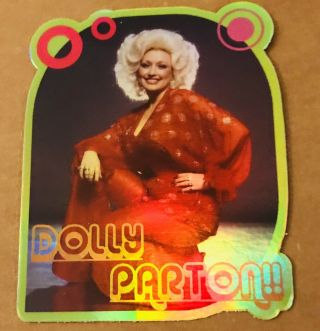 Dolly Parton 3x3.  5” Holo - Decal/sticker Custom Vintage/retro 70’s Design