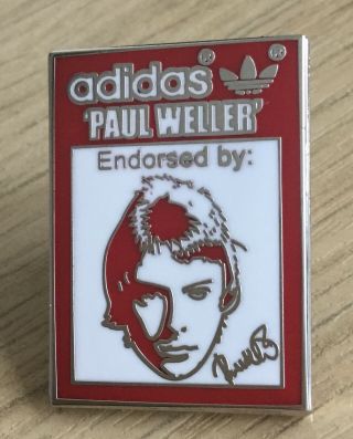 Paul Weller Endorsed Retro Enamel Pin Badge - Red - The Jam - Vespa Lambretta