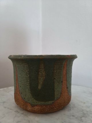 Robert Maxwell Signed Mid Century Planter Pottery Groovy Design