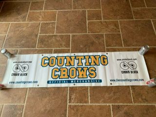 Rare Large Counting Crows Vinyl Tour Merchandise Banner