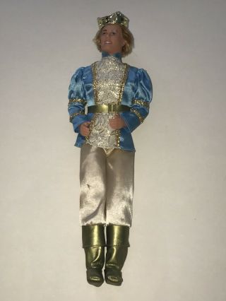 Mattel Barbie In Rapunzel Prince Stefan Ken Doll 1997 17646 With Gold Crown