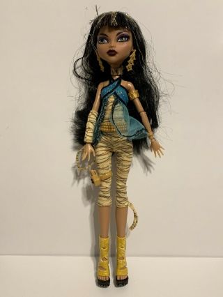 Monster High Cleo De Nile First Wave Doll Outfit Shoes Phone Belt Earrings