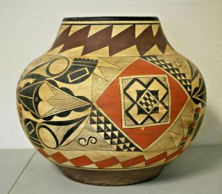 Southwest Attributed Acoma Pueblo Pottery,  Cast Large Olla Vase,  Maybe Ceramic