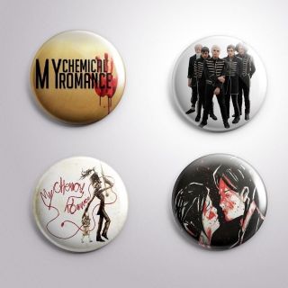 4 My Chemical Romance Mcr - Pinbacks Badge Button Pin 25mm 1