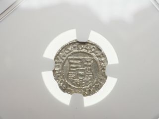 Hungary.  Ferdinand I Silver Denar,  1549 - Kb,  State,  Ngc Ms66,  Gem Bu Top Pop