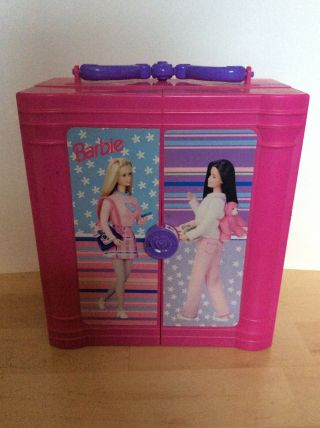 1997 Fashion Avenue Barbie Carrying Case Closet