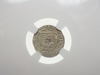 Hungary.  Ferdinand I Silver Denar,  1552 - Kb,  State,  Ngc Ms62