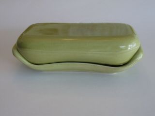 Rare - Russel Wright American Modern Butter Dish - Chartreuse
