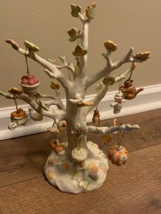 Lenox Fine China Fall The Autumn Delights Tree 12 Ornaments Complete Set
