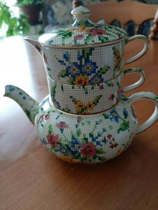 Royal Winton Grimwades China Porcelain Queen Anne Chintz Tea Set