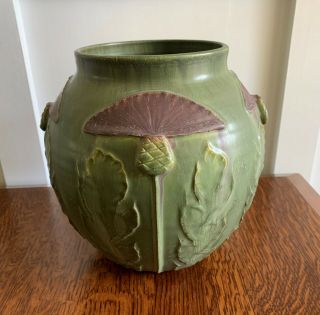 Door Pottery Round Thistle Vase,  Scott Draves,  Limited