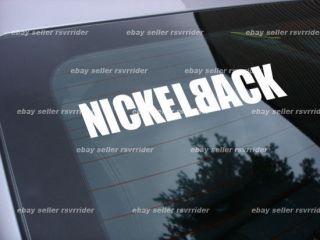 Nickelback Decal Sticker Rock Band