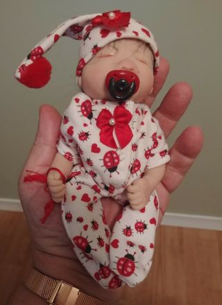 Ooak Polymer Clay Baby Doll.  Holly