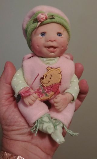 Ooak Polymer Clay Baby Doll.  Iris