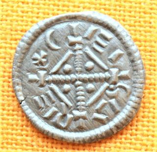 Medieval Silver Coin - Arpad Dynasty Geza Ii.  Denar,  1141 - 1162.