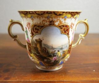 Helena Wolfsohn Augustus Rex Chinoiserie Two Handle Cup 19th Century Porcelain