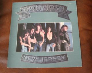 Bon Jovi 1988 Jersey 2 Sided Promo Poster Flat 12 X 12