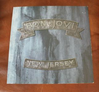 Bon Jovi 1988 Jersey 2 Sided Promo Poster Flat 12 x 12 2