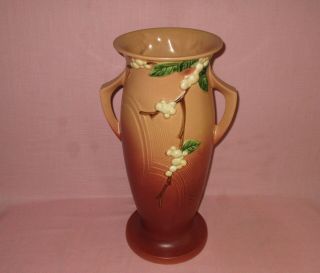 Roseville Pottery Arts & Crafts Snowberry Floor Vase IV - 18 