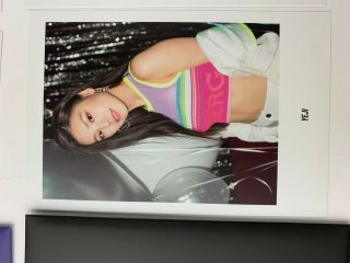 ITZY IT ' z ME 2nd Mini Album Wannabe - Official Pre - order Postcard Set of 5 Black 2