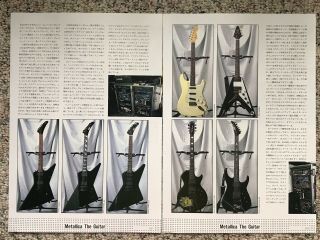 Metallica TOUR Guitars James Hetfield Kirk Hammet Jason Gibson V ESP Explorer 2