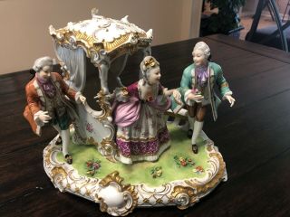 United Weiss Bach Courting Scene Porcelain German Democratic Republic